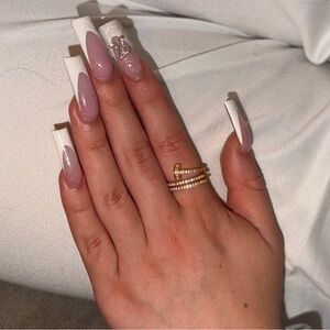 blinged out nail ring